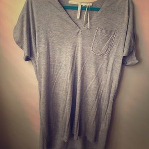 Schumacher Gray T-Shirt with Embellished Pocket